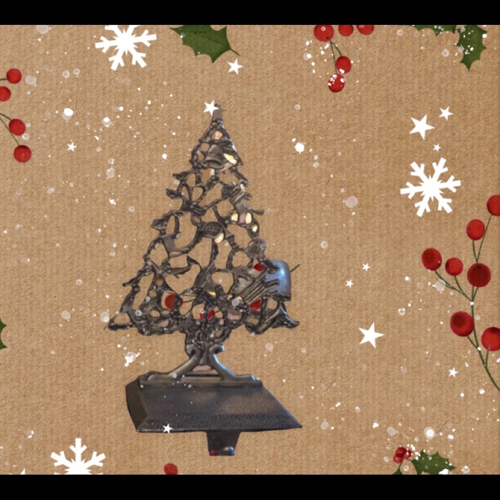 Pewter tree 🎄HP🎄stocking holder